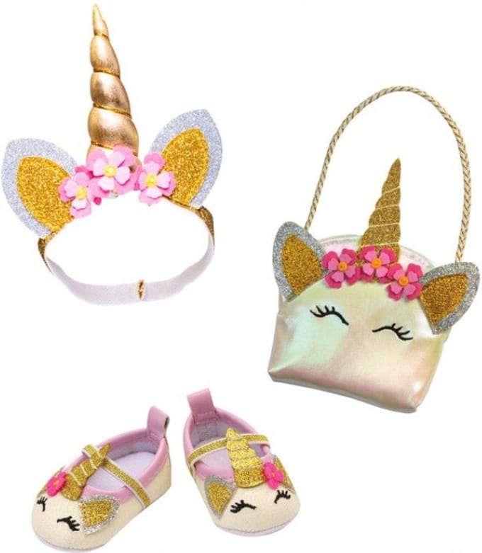 Heless Doll Accessories Glitter Unicorn Set 38-45 cm