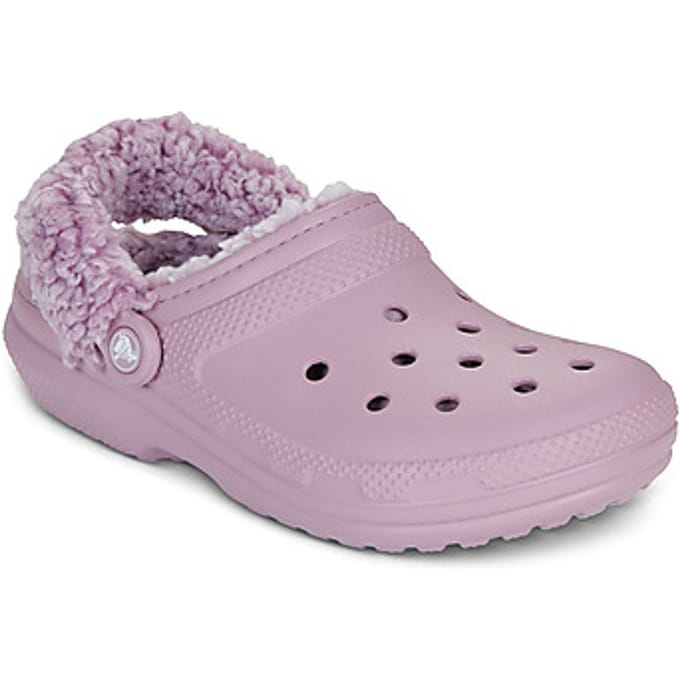 Crocs Classic Fleece Lined Clog Dames Clogs - lila