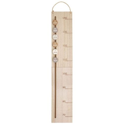 Prénatal groeimeter hout Brown unisex