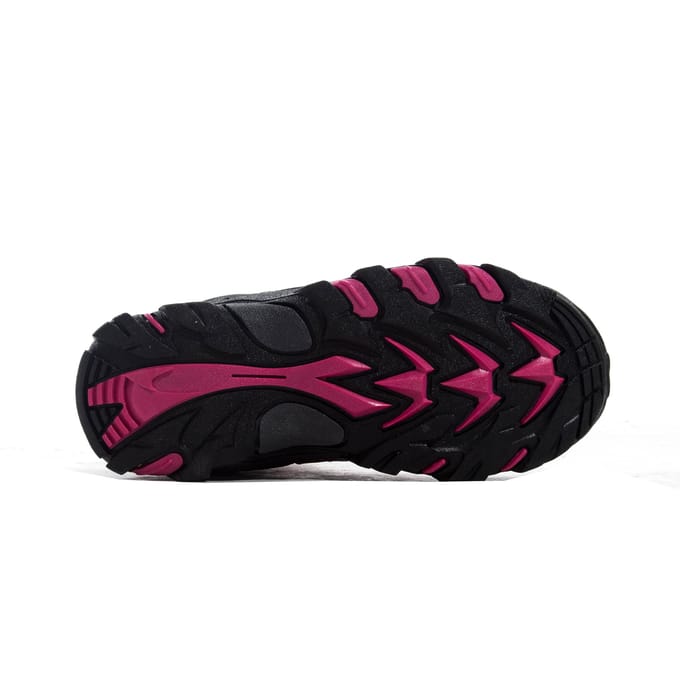 Hi-Tec Blackout Mid Polyester Soft Shell Meisjes Donkerroze/Fuchsia Wandelschoenen