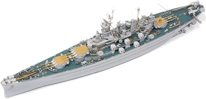 I Love Kit 1/700 US Navy USS North Carolina BB-55 Topkwaliteit Kit Plastic Modelbouw Kit ILK65704 gray
