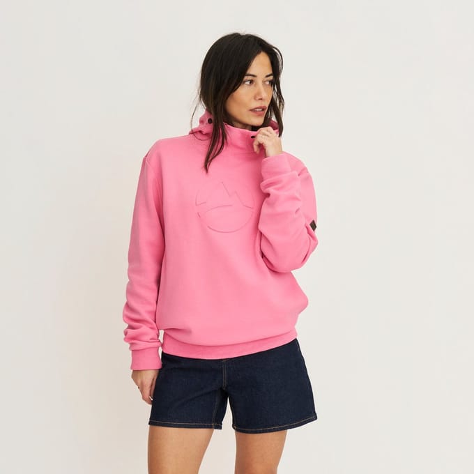 Travelin' Marte Dames - Outdoortrui - Hoodie - Roze