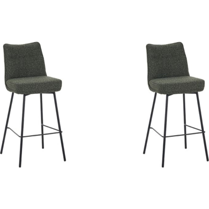LABEL51 Lennon Barkruk - Groen - Royal Stof - Hoog - Kruk -
