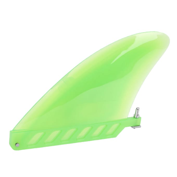 4,6 Inch Surfplankvin Flexibele Buigbare TPU Paddleboard Vin Staartroer Schroefvergrendelingsstructuur groen