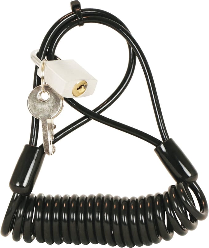 Antivole En Spirale Dresco 150cm Ø4mm Noir