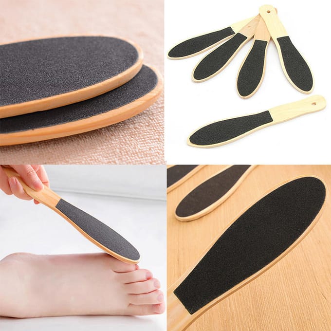 1 stks Economische Dubbelzijdig Voetrasp File Eelt Dode Huid Remover Pedicure Scrubber Tool beige