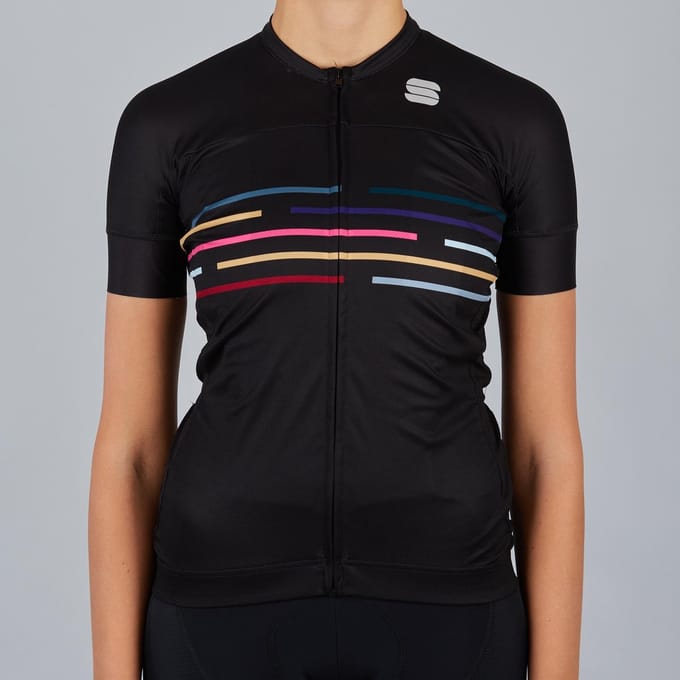 Sportful Short Sleeve Fietsshirt Dames - Zwart - Maat M
