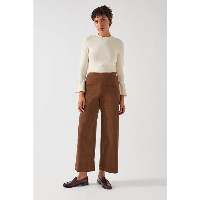 LK Bennett Tk Tabitha Sculptured Top Ivory Maat: L | Longsleeves Outlet | Dames | Wit