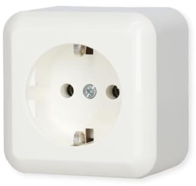 Wit CEE 7/3 Stopcontact 250V 16A - Ideale Oplossing voor Thuis en Kantoor