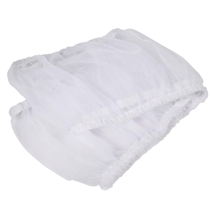 Grote Maat Geventileerde Nylon Vogelkooi Hoes Shell Zaadvanger Huisdierproducten(Wit) wit