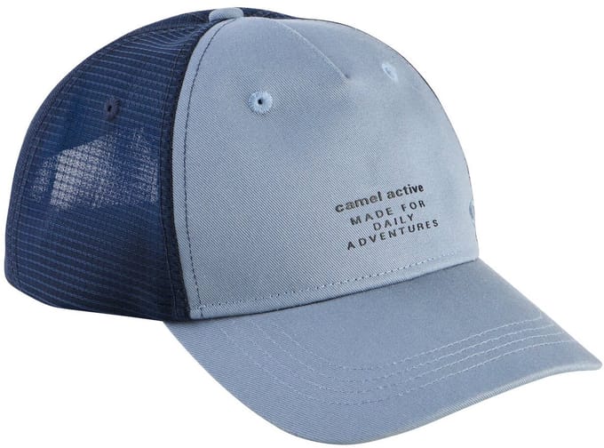 camel active Cap van puur katoen - Maat menswear-OS - Stormblauw