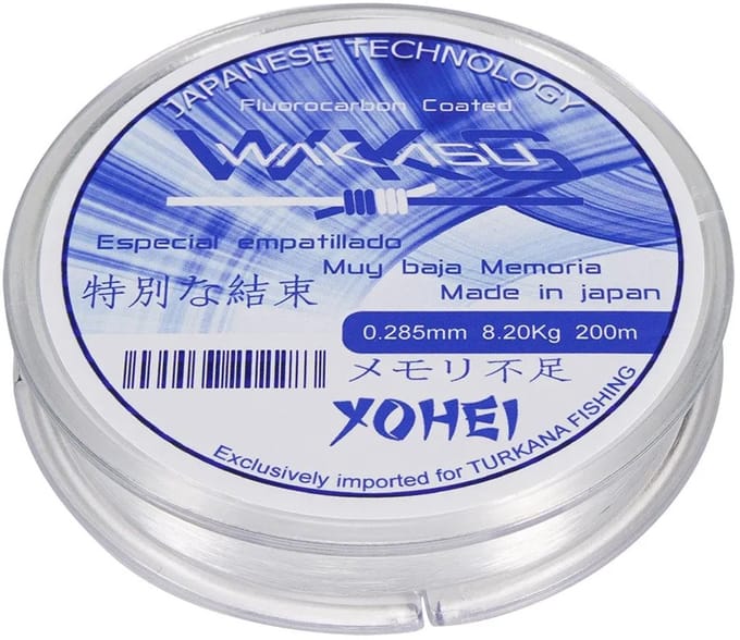 Wakasu Yohei Fluoro Coated Monofilament 200 M Transparant 0.245 mm