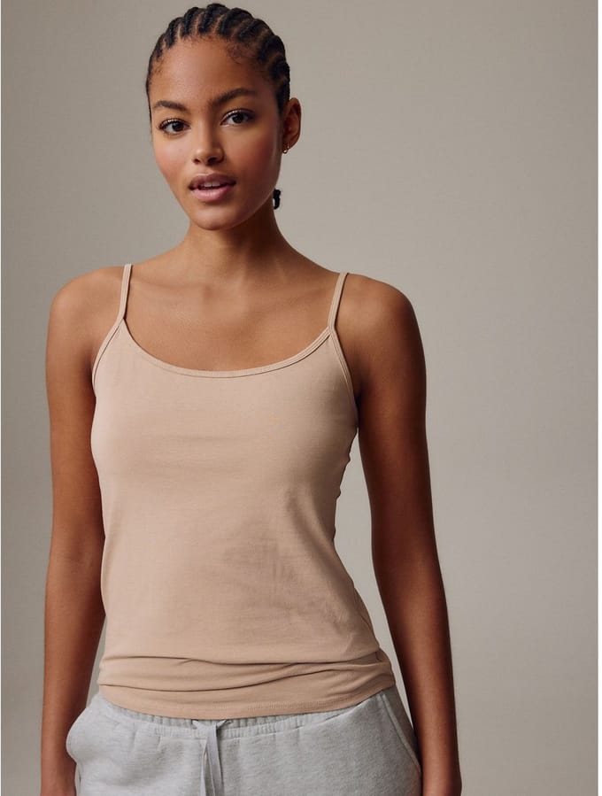 Next - Dames - Spaghettibandtop - Naturel