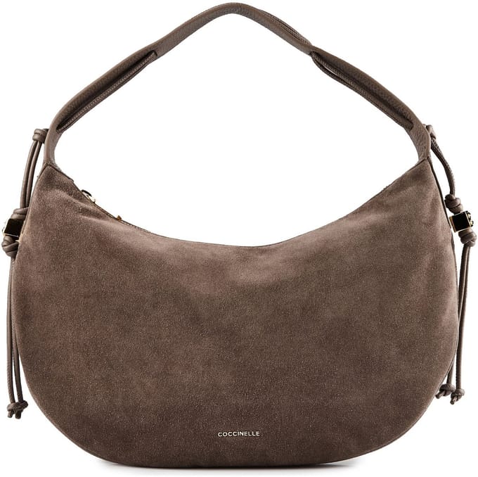 Coccinelle Thess Suede Bim - Schoudertas 38 cm (warm taupe)