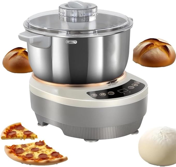 Deegmaker - Deegkneedmachine Mixer - Brood Bakken - Met Gisting Functie - 7L - Zilver