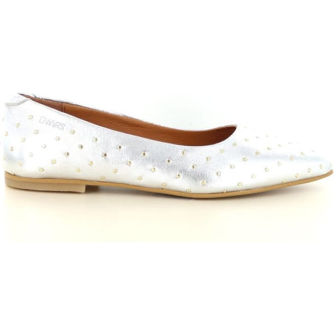 DWRS label Porto Studs Loafer Silver Größe: 38 | Loafer Outlet | Damen | Grau