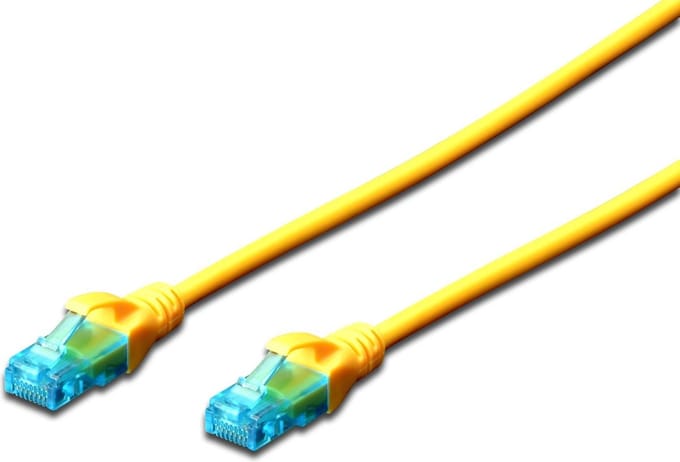 Digitus - Kabel - 5 m - Gele U/UTP CAT 5e - RJ45