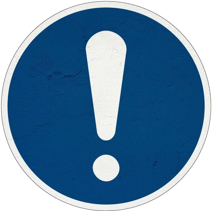 Algemeen gebodsbord - M001 | Sign Again materiaal | 20 cm