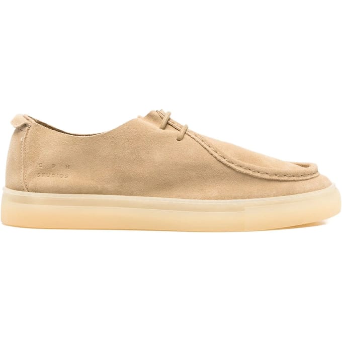 Copenhagen heren veterschoen Charles suède beige