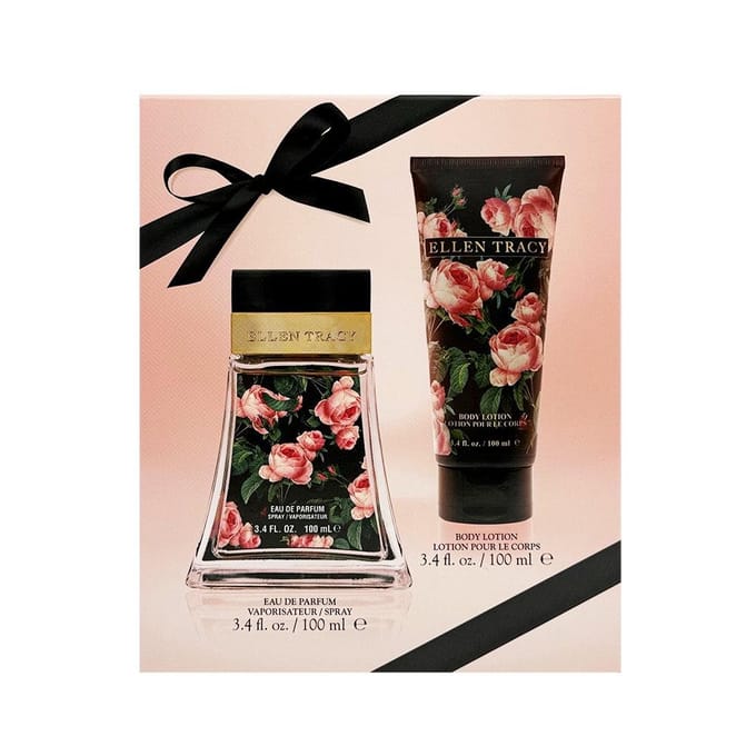 Ensemble Ellen Tracy: Courageux, Hydratant, Lait pour le Corps, 100 ml + Courageux, Eau De Parfum, Pour Femmes, 100 ml