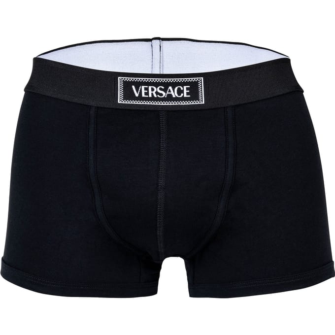 Versace Korte Trunk Jersey Katoen Topeka+Elastische Canete Logo Boxer Shorts