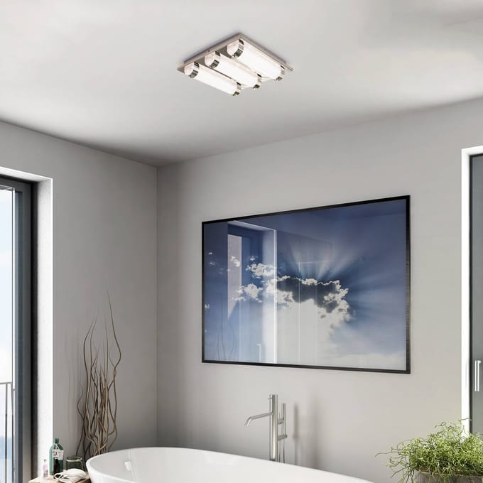 EGLO Tolorico Plafond- en Wandlamp - LED - 35 cm - Chroom