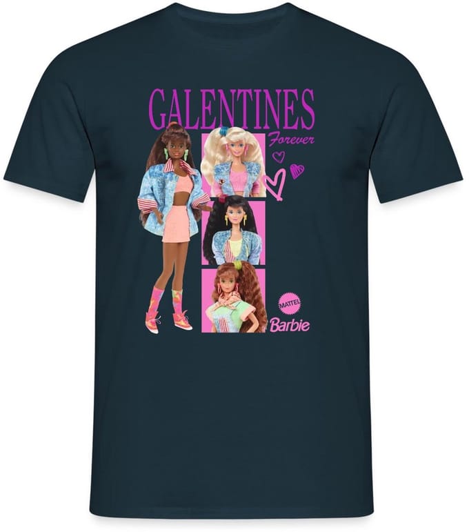 Barbie Galentines Ontwerp T-Shirt Heren