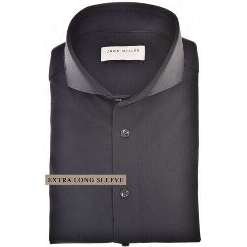 John Miller Overhemd Extra Long Sleeve Hyperstretch Cutaway Collar Mouwlengte 7 Navy / male