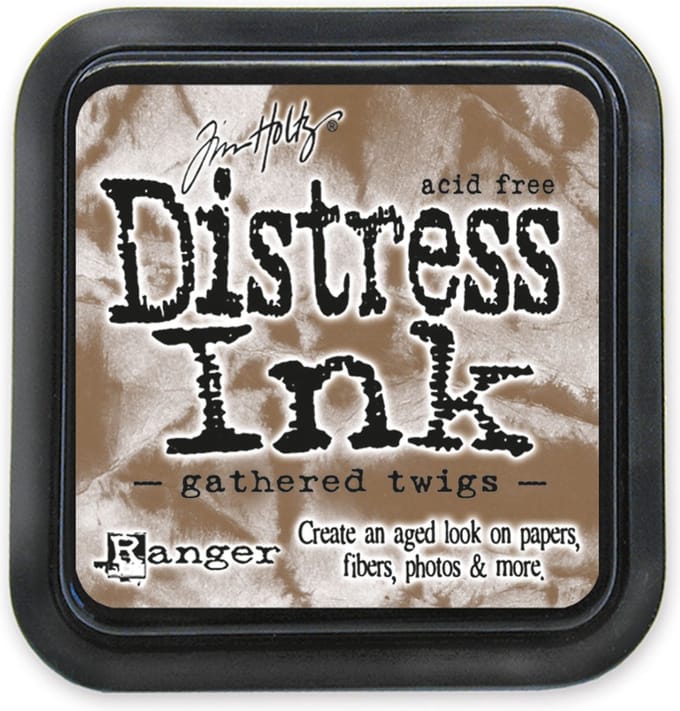 Distress ink pad gathered twigs