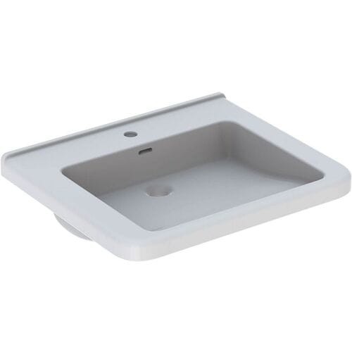 Geberit Renova Comfort Square washbasin 60 cm, barrier-free, without overflow 128662000