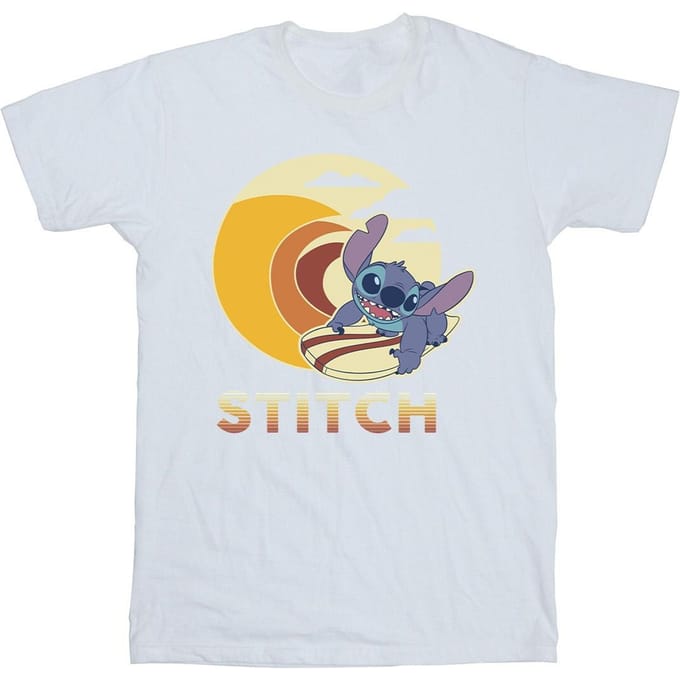 Disney Jongens Lilo & Stitch Summer Waves T-shirt (Wit)