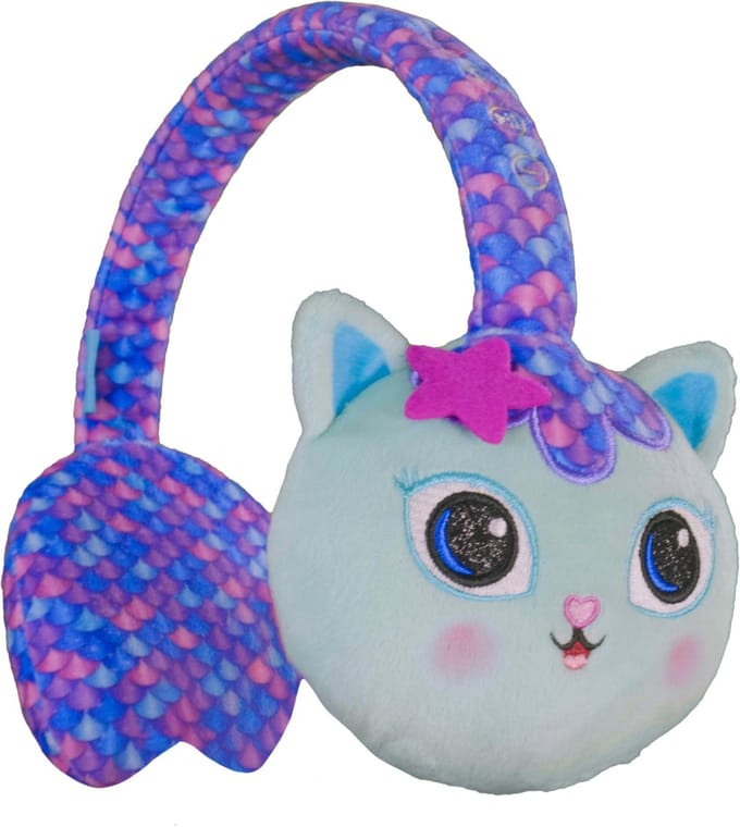 Gabby's Poppenhuis - Mercat - draadloze kinderkoptelefoon - met pluche volumebegrenzing - microfoon