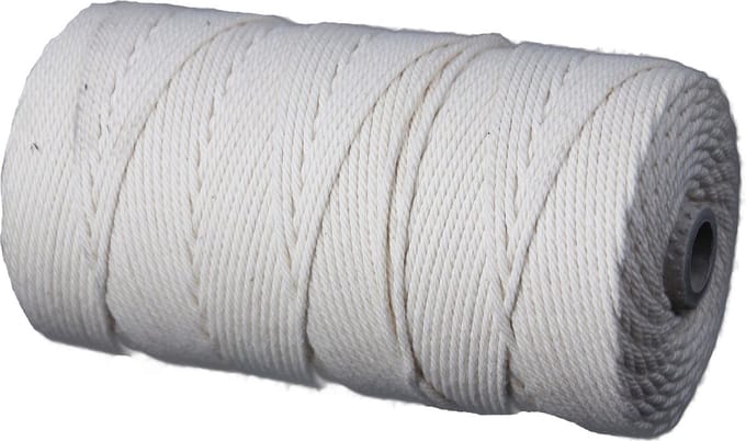 Katoenkoord - Ecru - Touw - spoel 500gr - dikte 2,4mm - lengte 200 mtr (Nr.40)