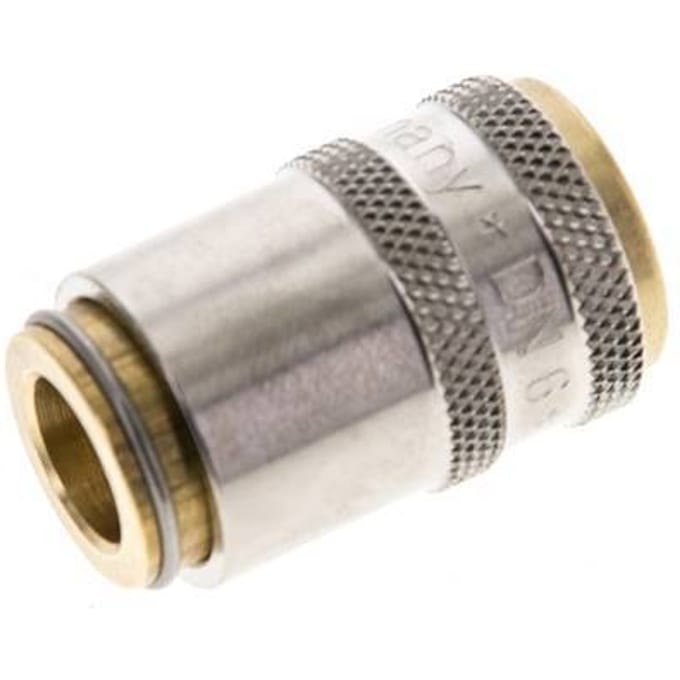 Messing DN 6 Tempereerkoppeling Snelkoppeling D9 mm
