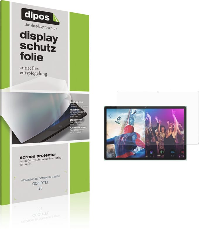 dipos – 2x Matte Beschermfolie geschikt voor GOODTEL S3 | Krasbestendige & antireflecterende Screenprotector Ultra-Thin