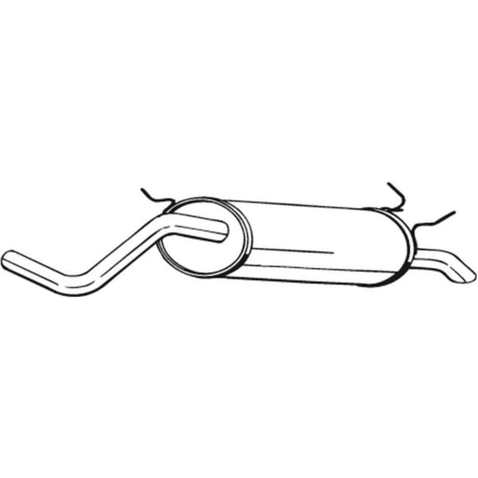 Geluiddemper achter BOSAL 279-151