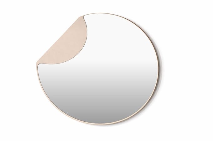 Svea - Kelly spiegel - beige/helder glas
