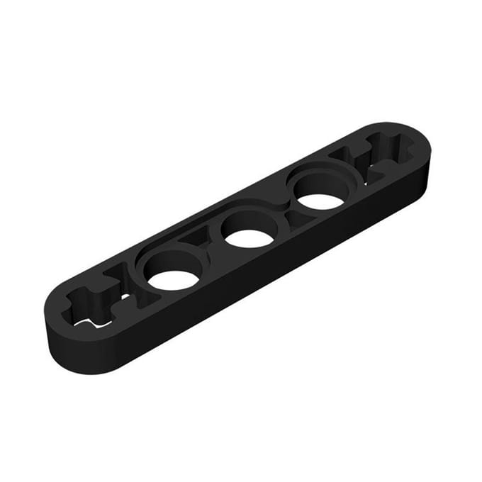 10 stuks 11478 Hefarm Dun 1x5 Asgaten Bouwsteen Speelgoed Compatibel Leren-Gericht Creatieve Dimensie Cadeau DOE-HET-ZELF MOC 10pcs zwart