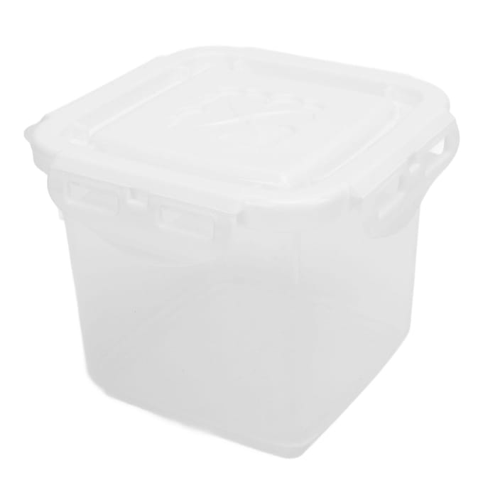 Voedselbewaarcontainer 650ML PP Voedselkwaliteit Luchtdicht met Deksel Multifunctionele Voedselbewaardoos voor Mousse white