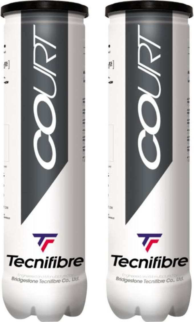 Tecnifibre Court Tennisbal 2x4 Default