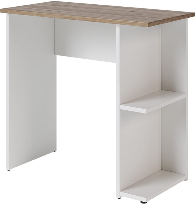Vicco Simple Bureau – 80 x 40 cm Wit/Kunstnijverheid