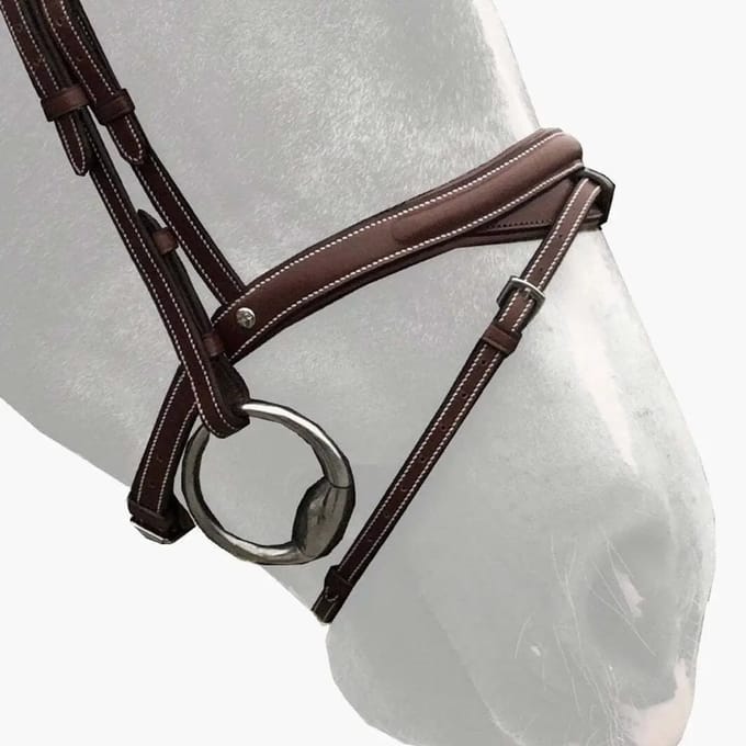 Paardenneusriem Silver Crown Halfmoon