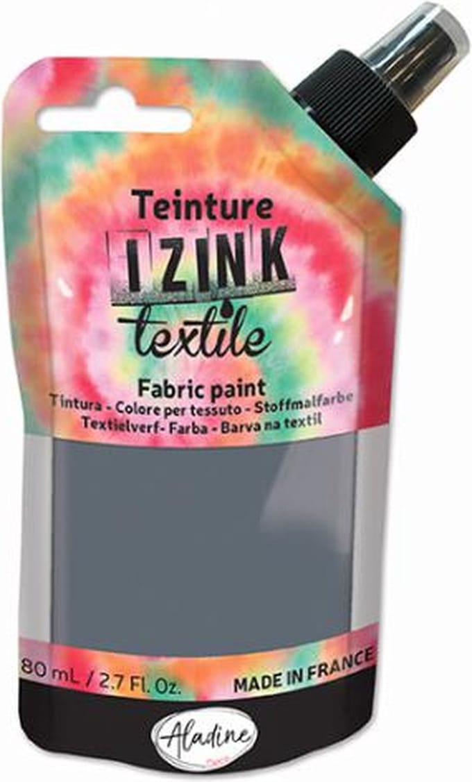 IZINK TEXTILE DYE GREY 80 ML
