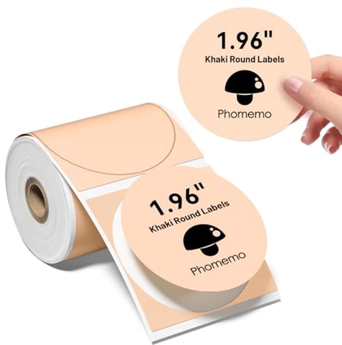 Ronde Gekleurde Zelfklevende Labels 50 x 50 mm - Thermische Label Papier
