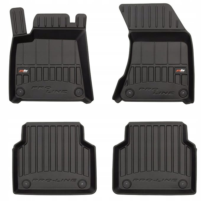 FROGUM 3D Gummimatten Set – Passend für Audi A8 D4 (2009-2017) – Hohe 6 cm Kanten – TPE-Material – Geruchlos & Schwarz