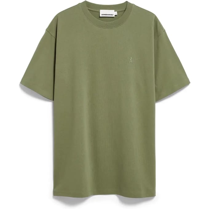 Relaxed fit T-shirt van Mix van biologisch katoen Model 'MAARKOS'
