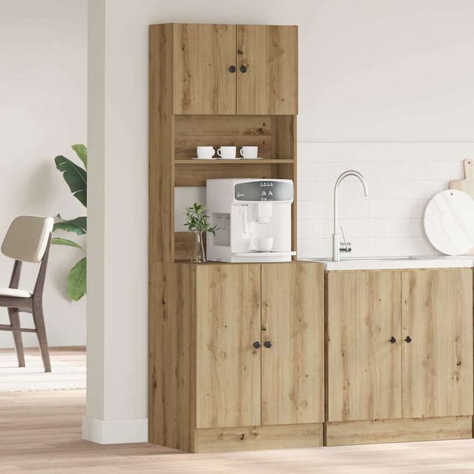 vidaXL - Keukenbuffet - Artisan - Eiken - 60 - x - 50 - x - 180 - cm