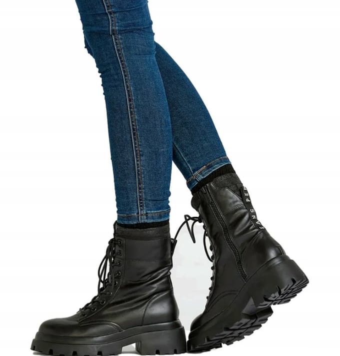 Pepe Jeans - LOL PAD Bot - Dames - Zwart - Met Logo