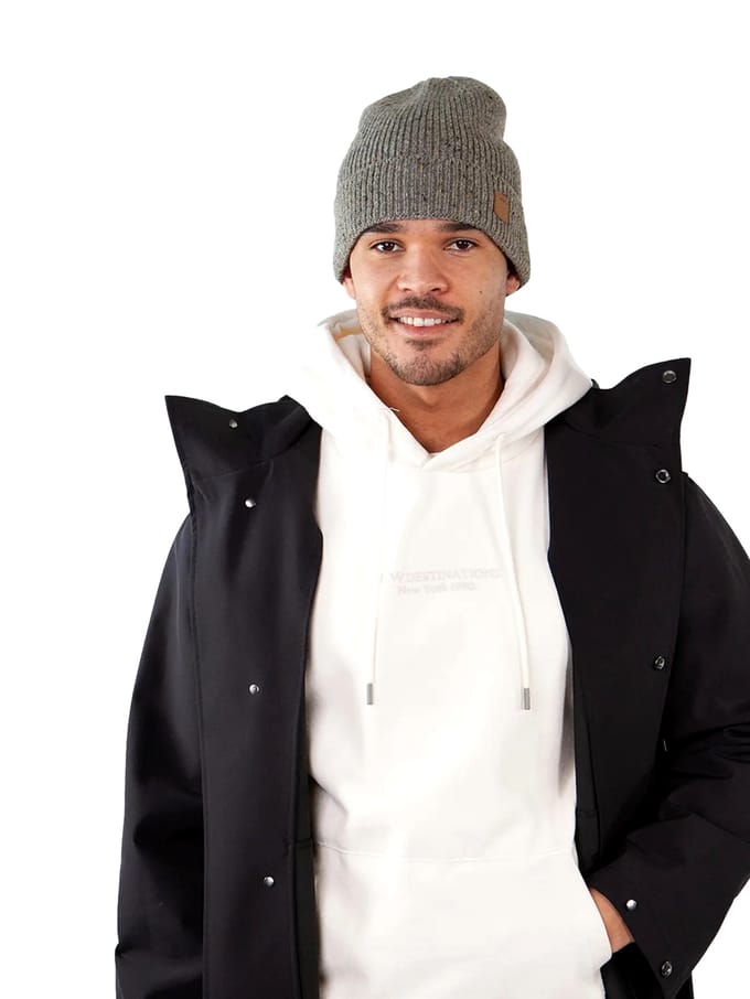 BARTS Olafs Beanie Muts Heren - One size - Grijs