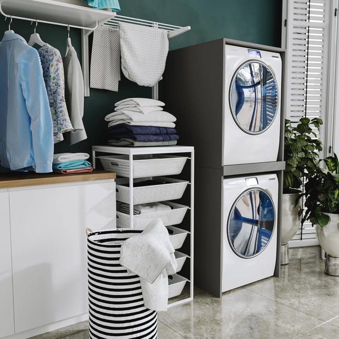 Wasmachinekast voor Optimaal Ruimtegebruik in Wasruimte en Badkamer